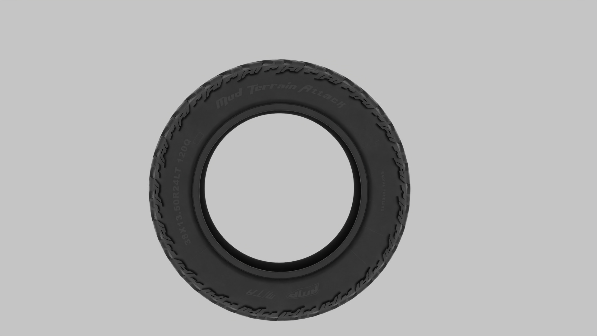 Detailed Car Tire 3D model_3