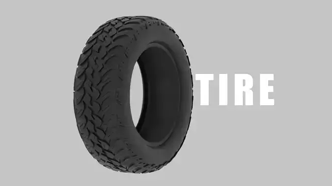 Detailed Car Tire 3D model