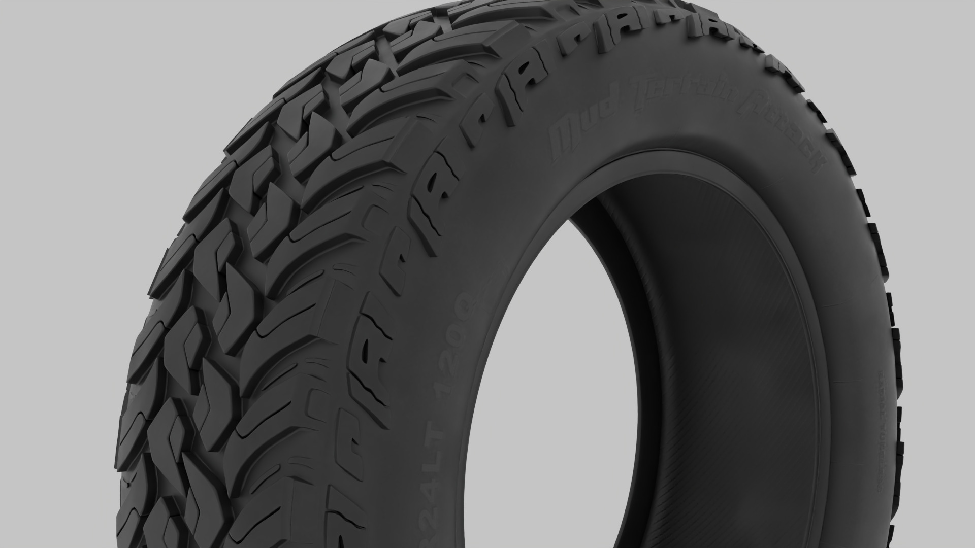 Detailed Car Tire 3D model_1