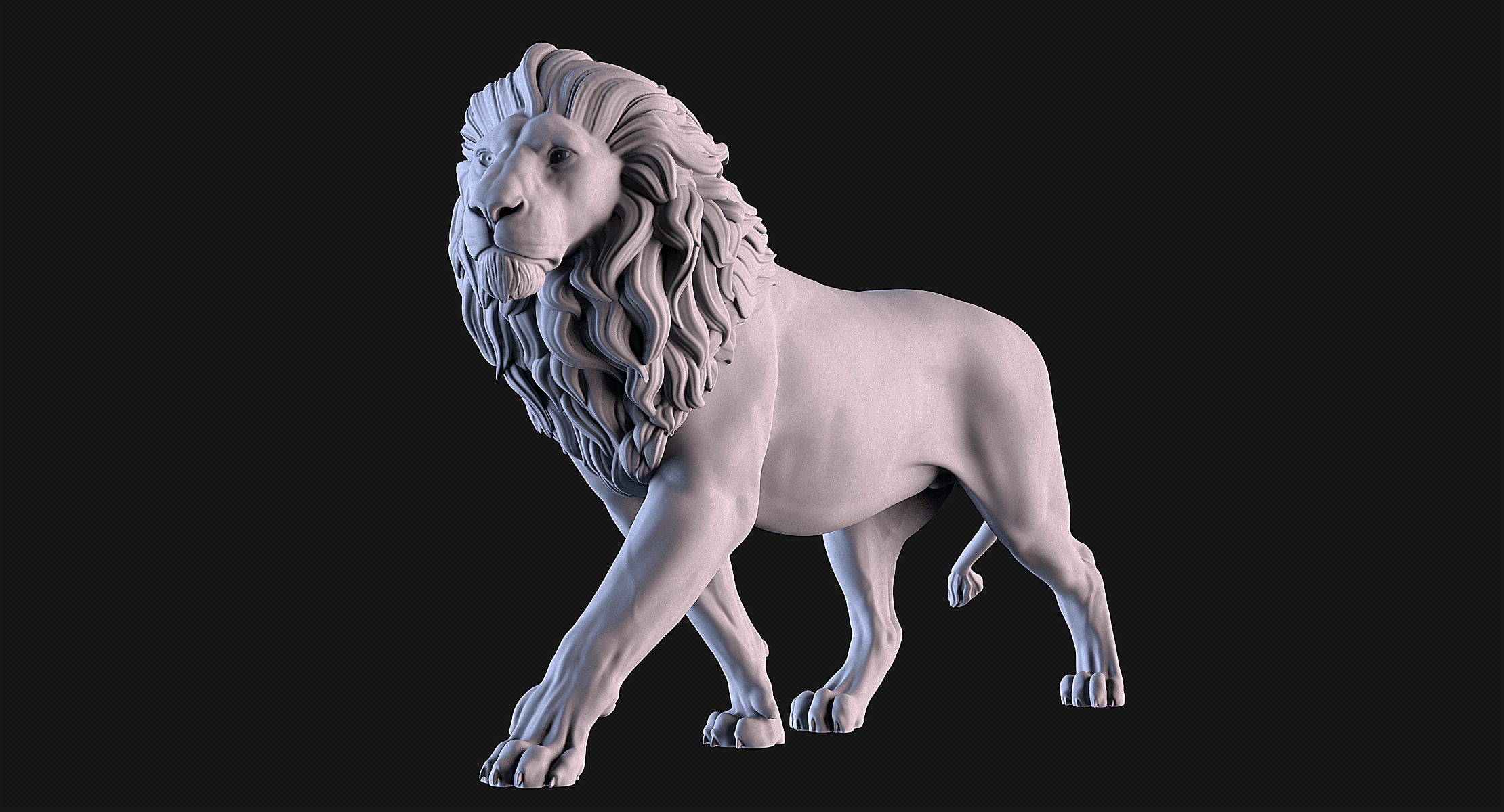 Lions 3D print model_7