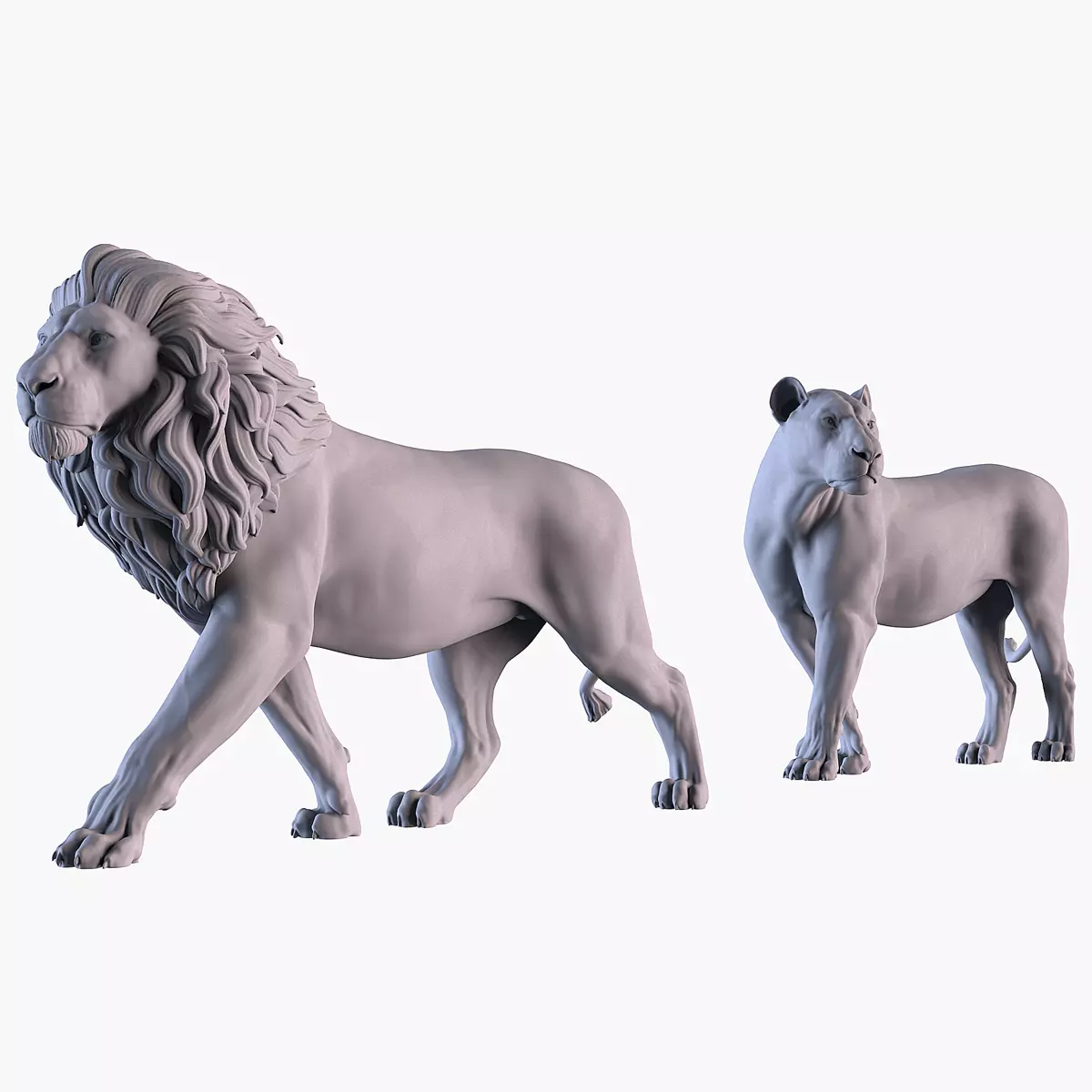 Lions 3D print model_0