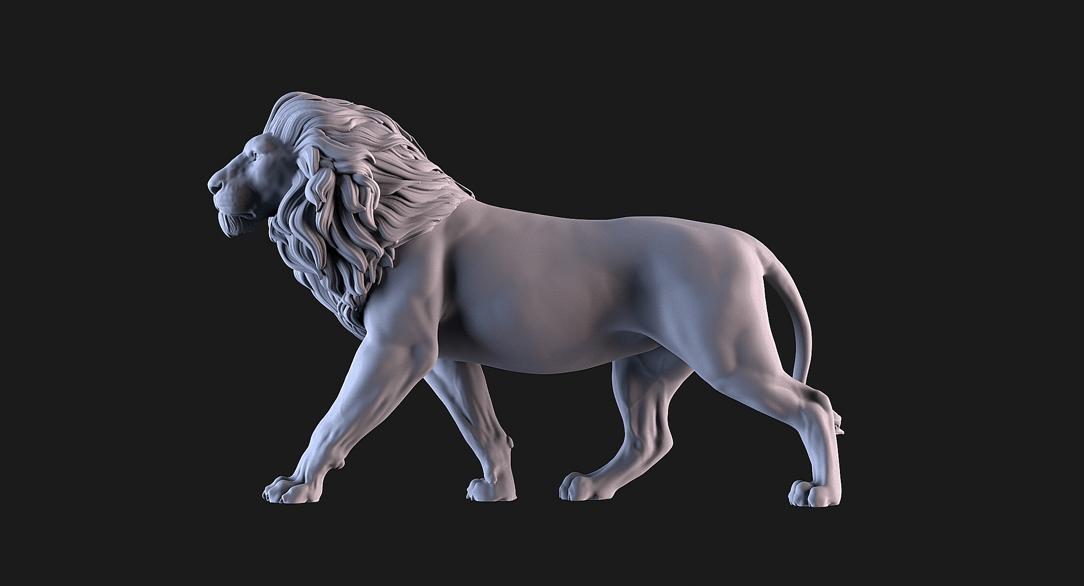 Lions 3D print model_3