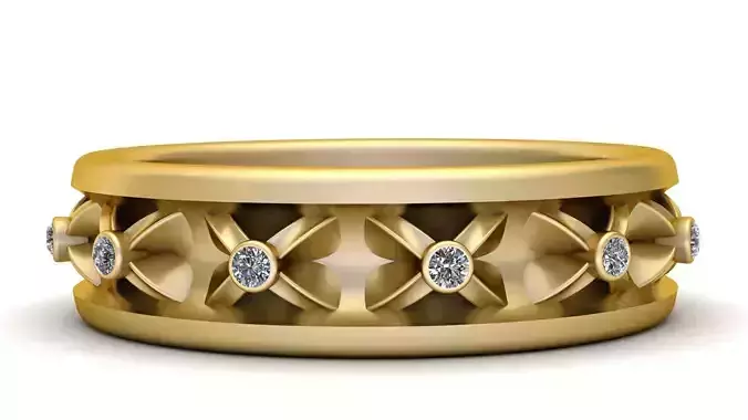 ROUND RING PANDANT 3D PRINTABLE MODAL 