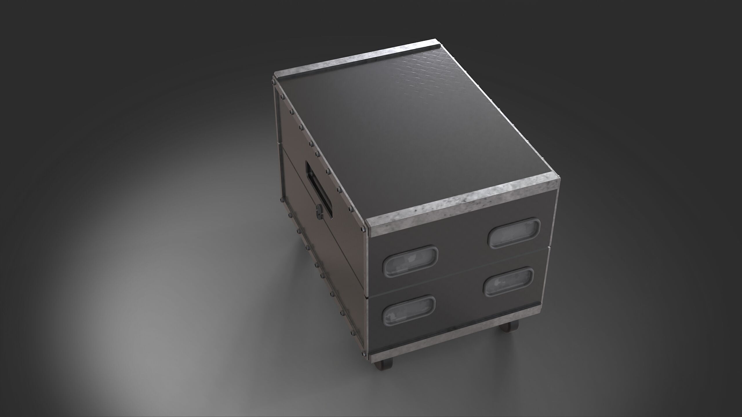 caseslant 8 vol flightcase 3D model_2