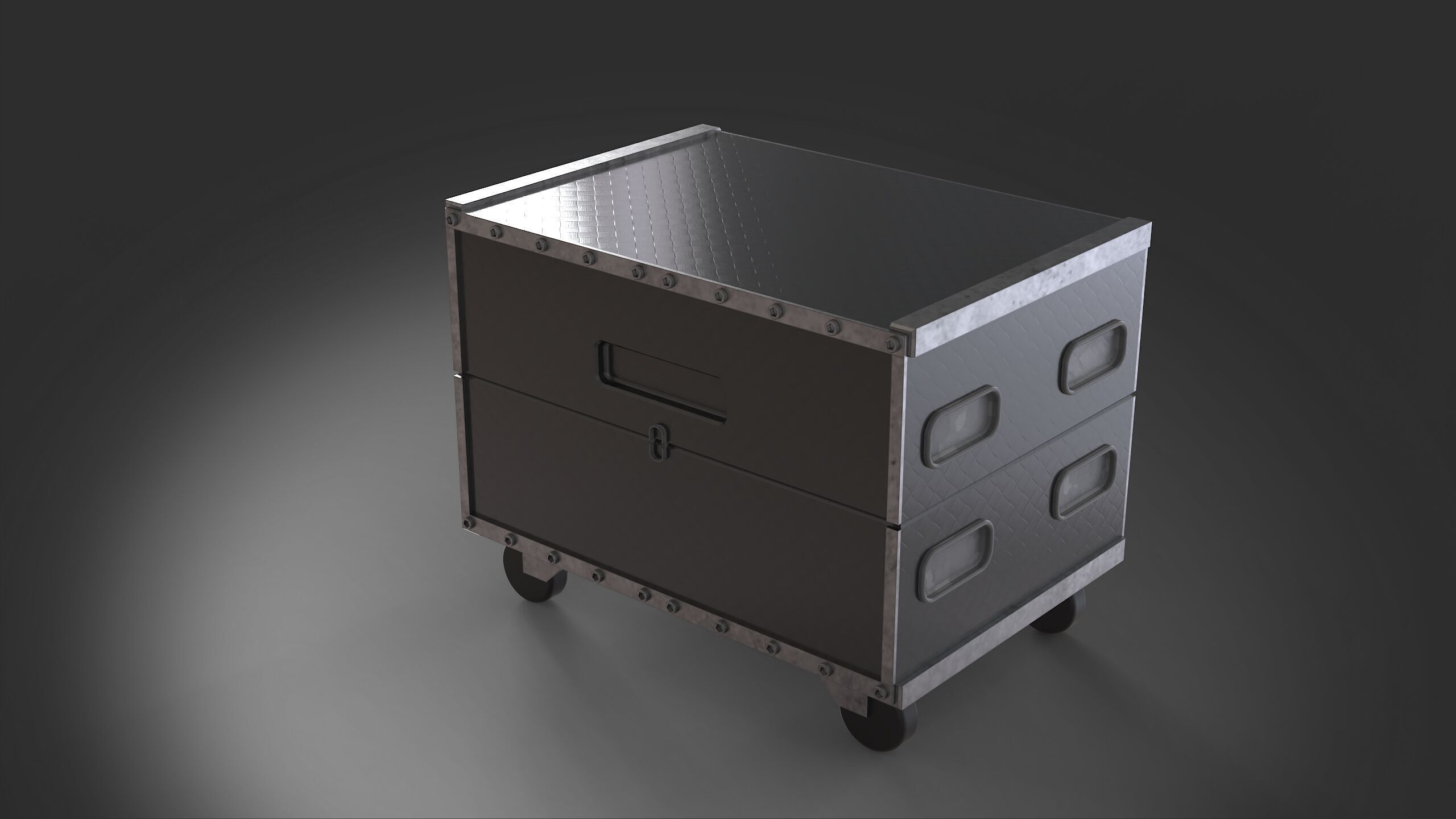 caseslant 8 vol flightcase 3D model_1