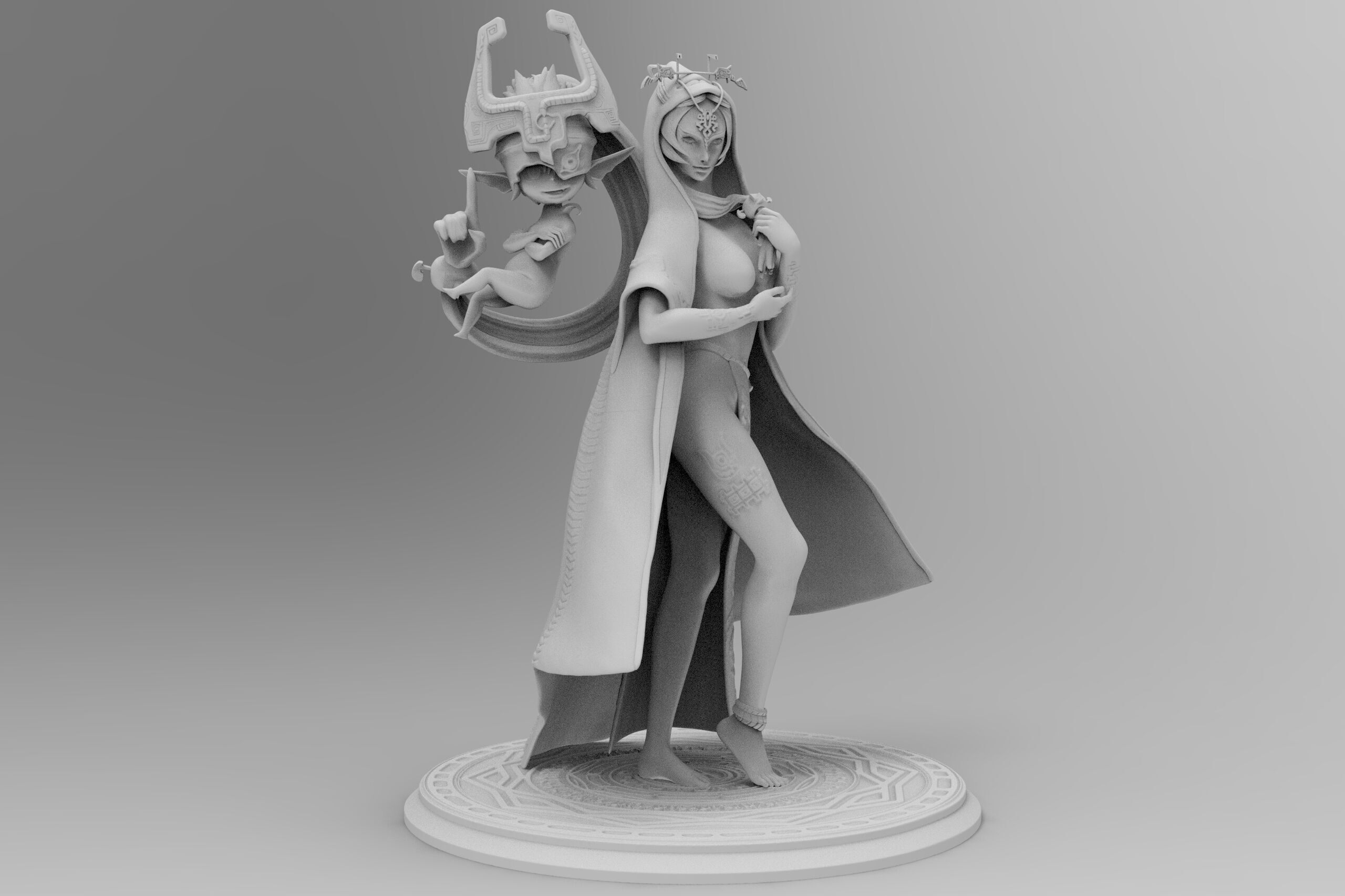 Midna Diorama 3D print model_3