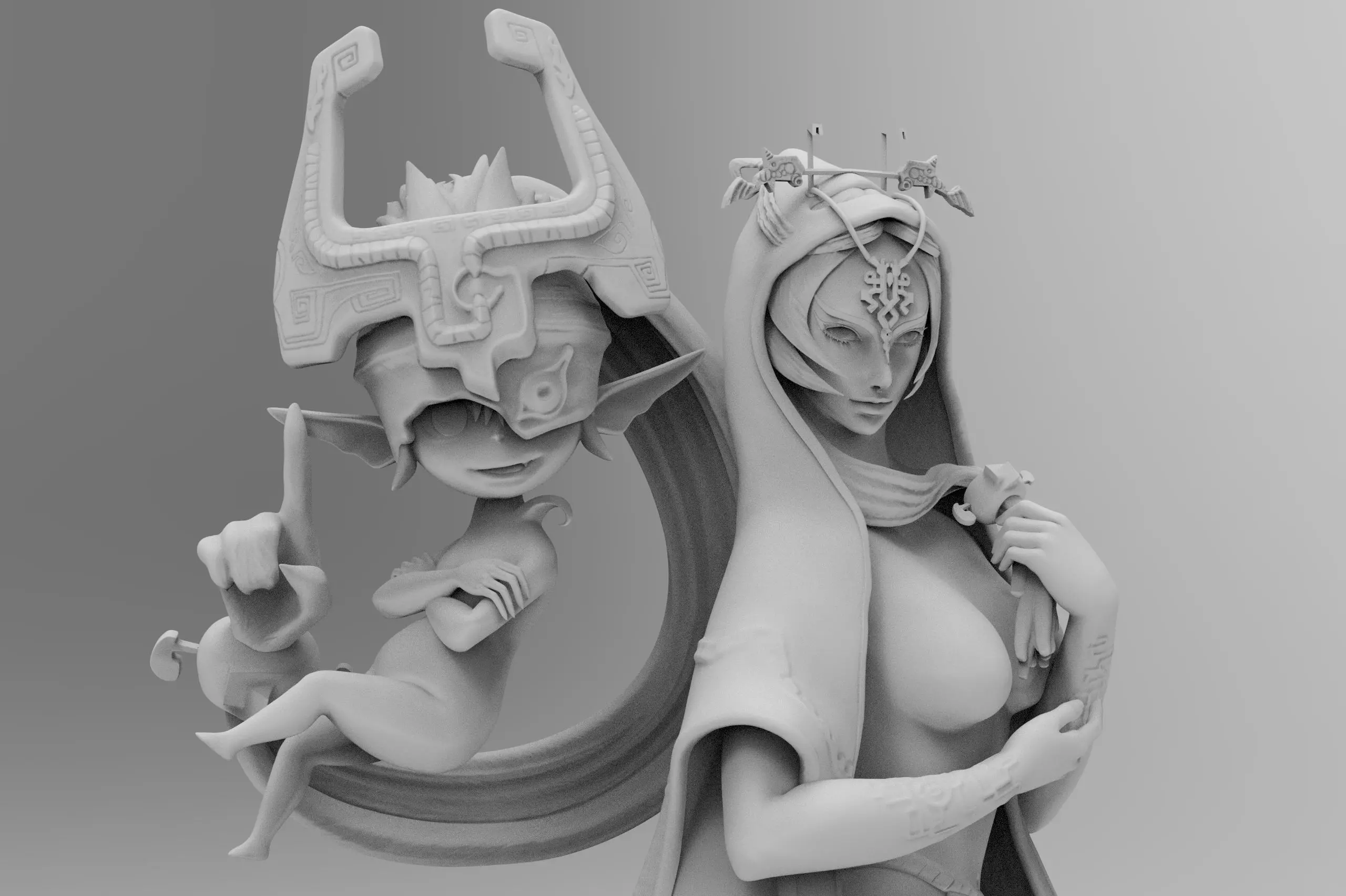 Midna Diorama 3D print model_0
