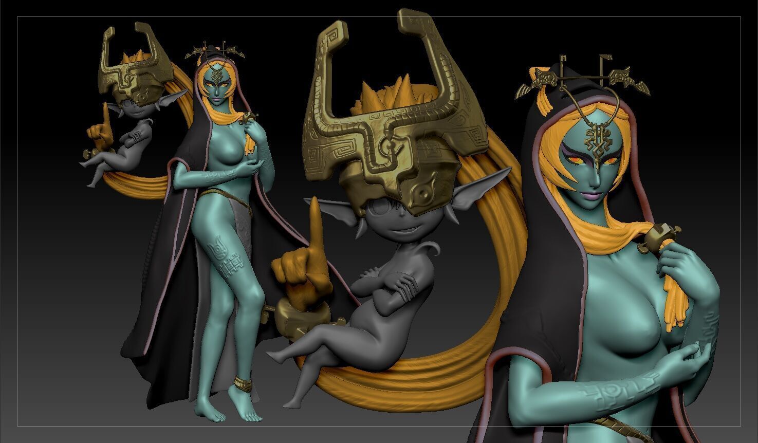 Midna Diorama 3D print model_10
