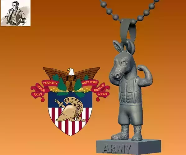 Necklaces United States Military Academy - Hanging Figurine 3D print model