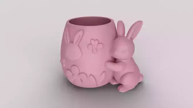 Easter Bunny Organizer - Planter