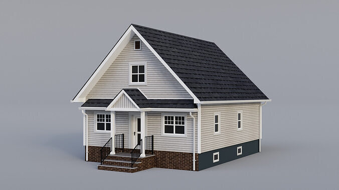 Low Poly House 24 Low-poly 3D model