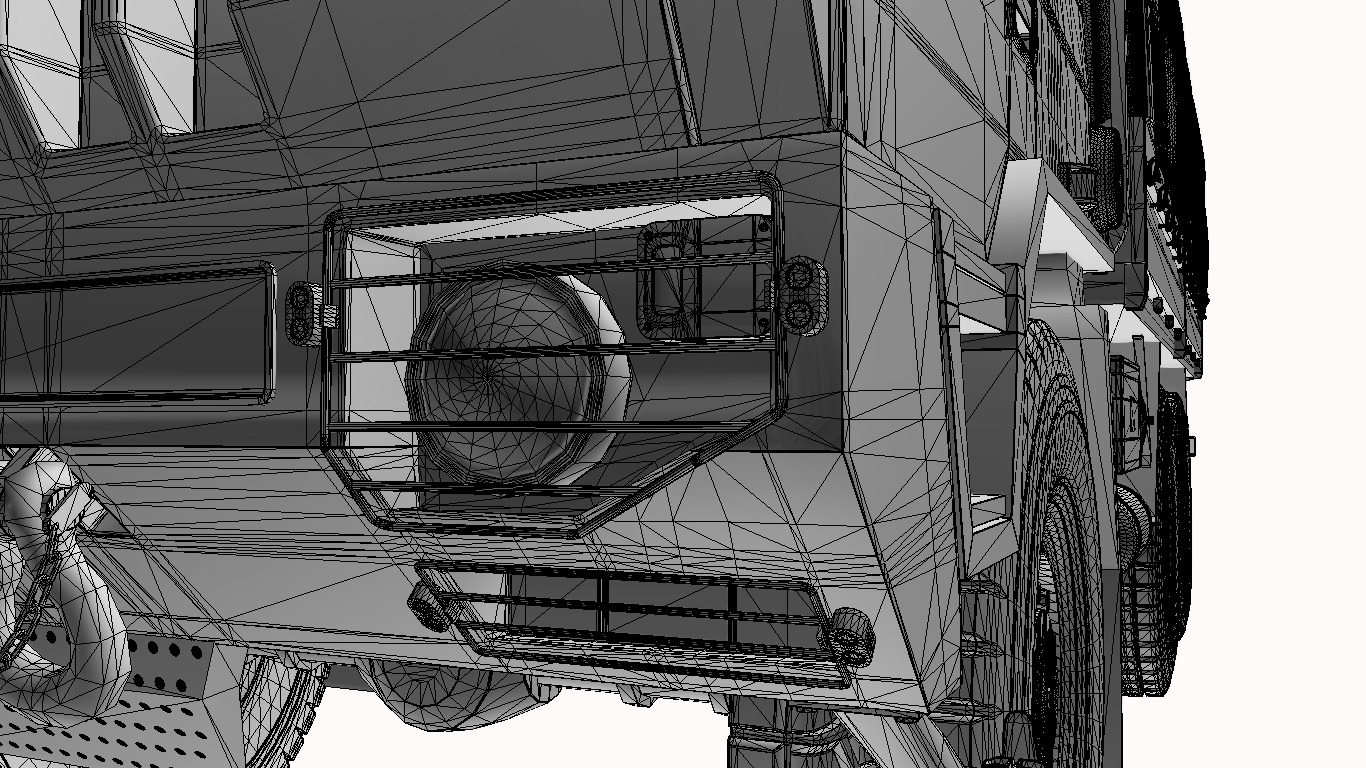 iveco 6x6 m250 Low-poly 3D model_7