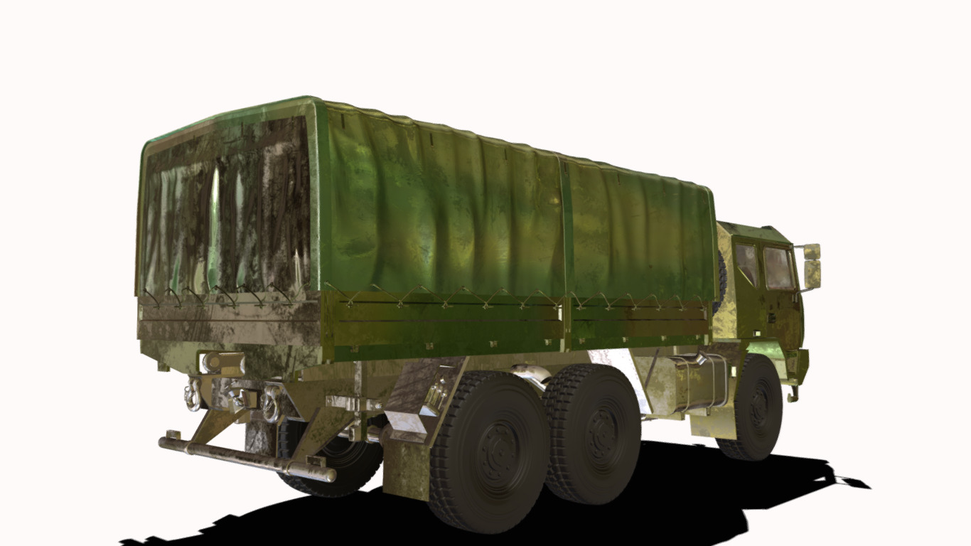 iveco 6x6 m250 Low-poly 3D model_3