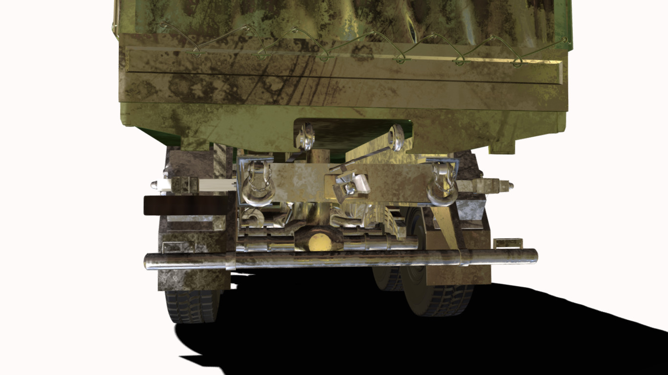 iveco 6x6 m250 Low-poly 3D model_5