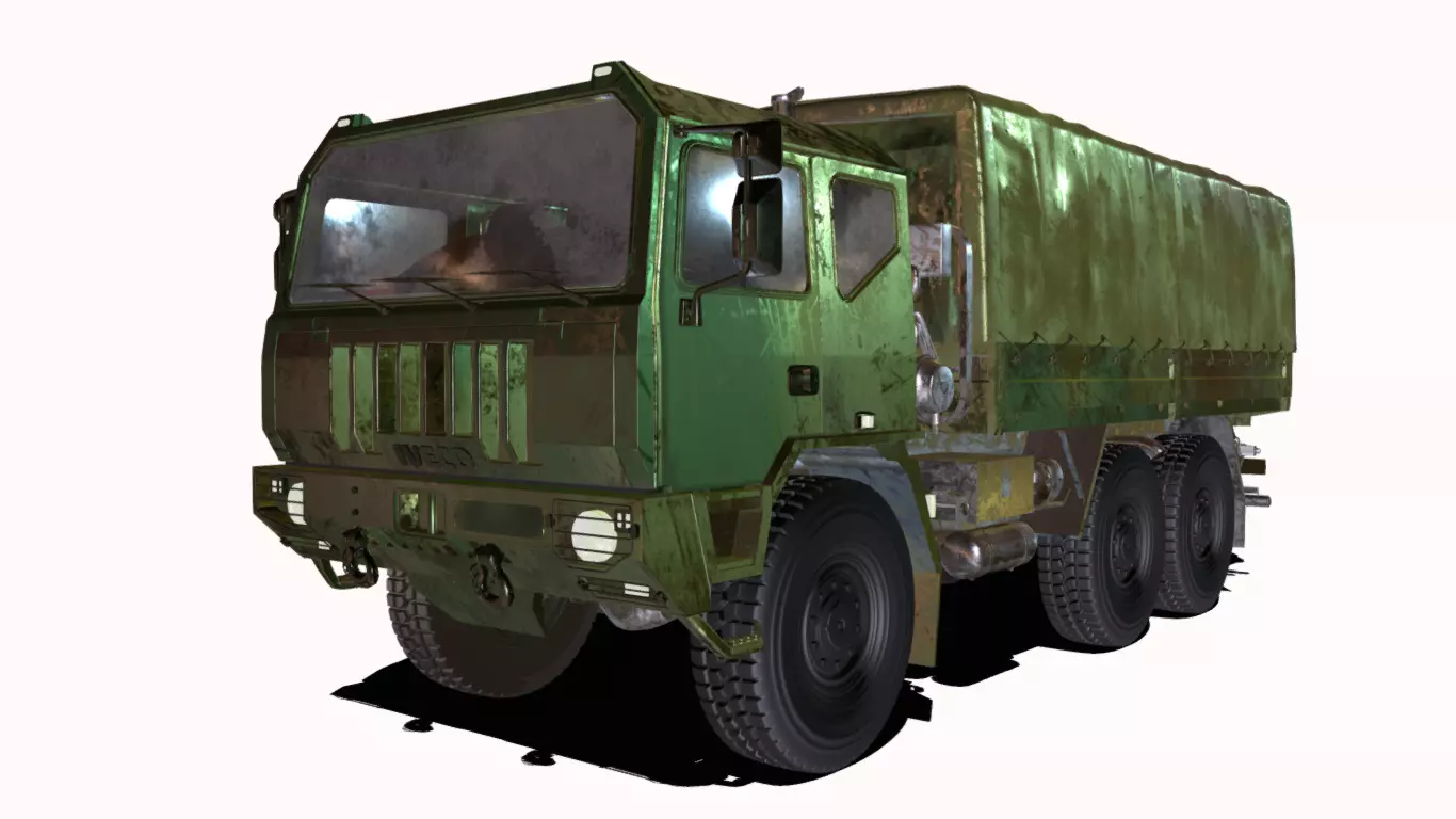 iveco 6x6 m250 Low-poly 3D model_0