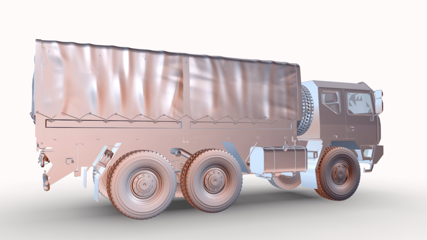 iveco 6x6 m250 Low-poly 3D model_22