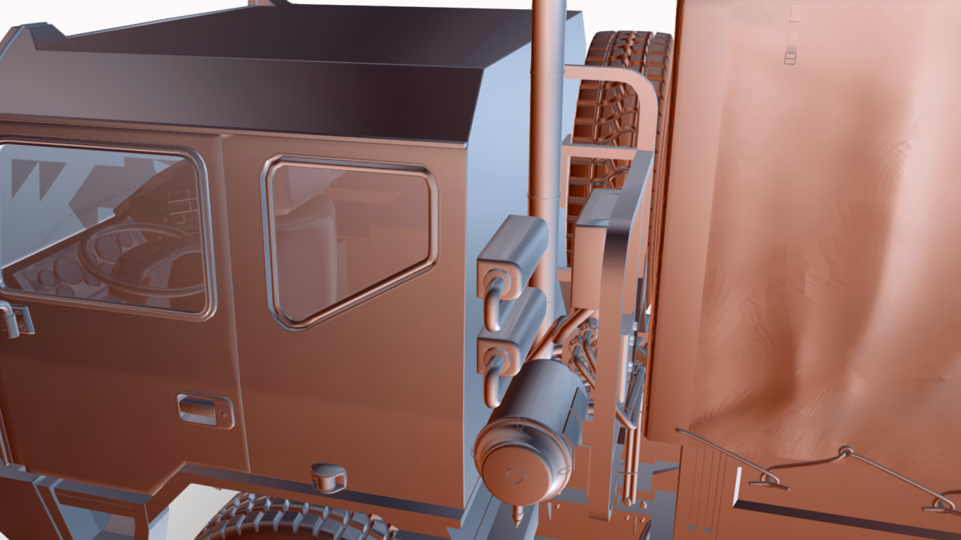 iveco 6x6 m250 Low-poly 3D model_25