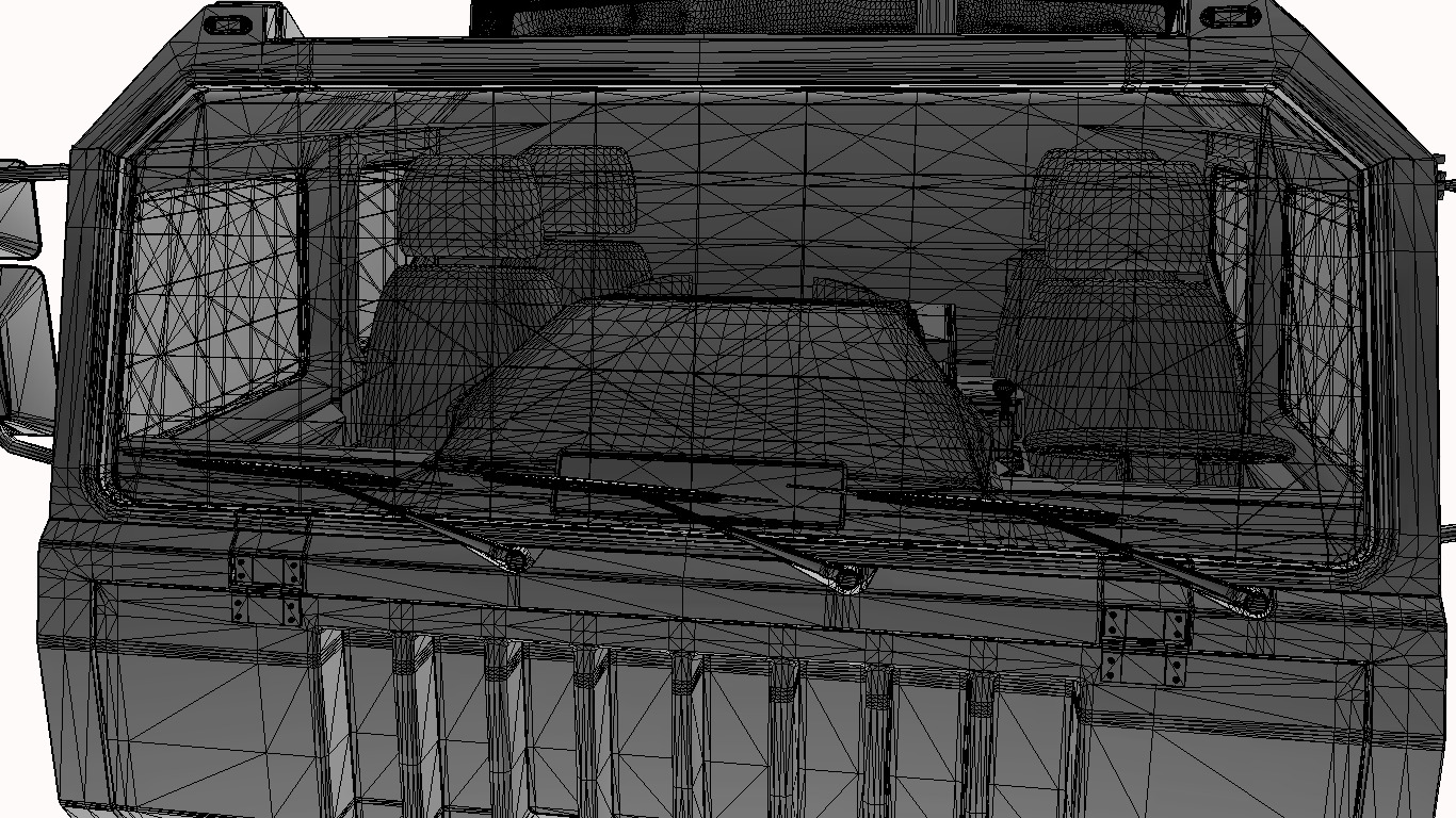 iveco 6x6 m250 Low-poly 3D model_17