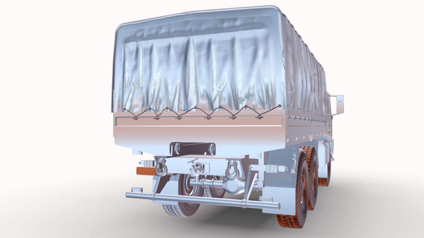 iveco 6x6 m250 Low-poly 3D model_19