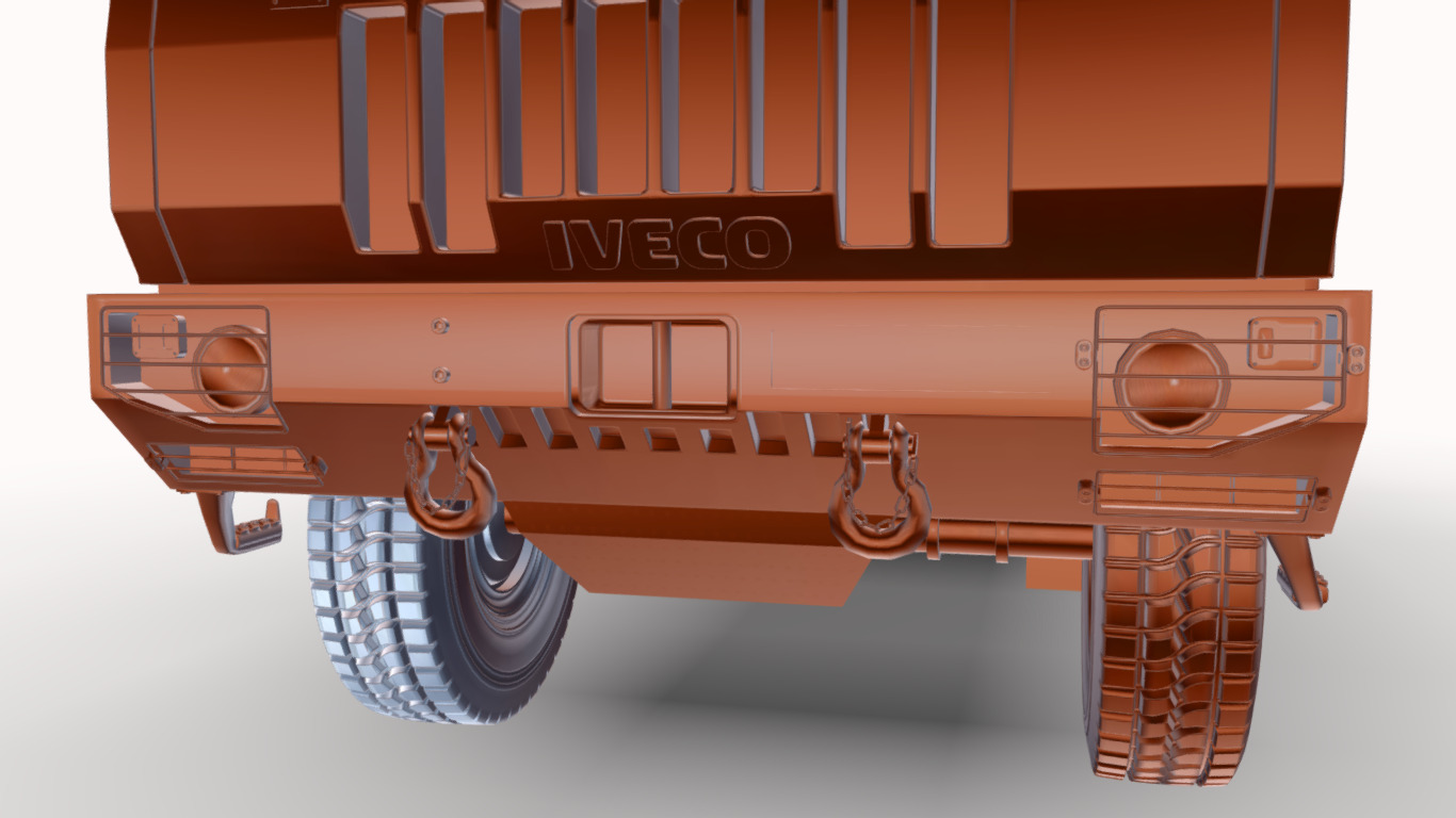 iveco 6x6 m250 Low-poly 3D model_24