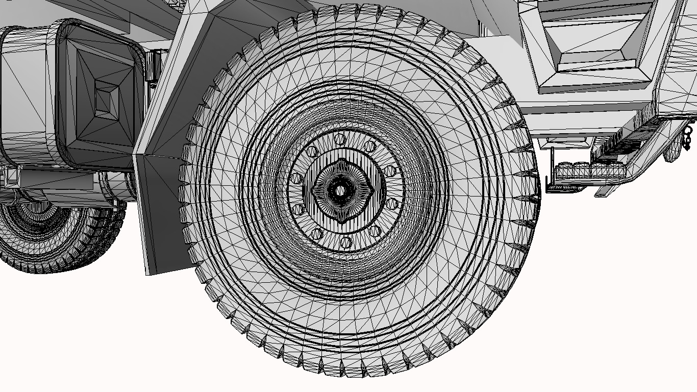 iveco 6x6 m250 Low-poly 3D model_11