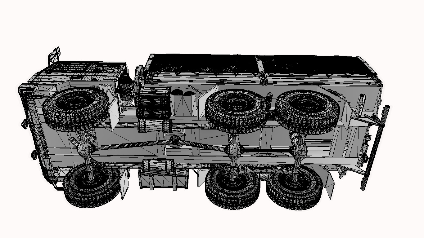 iveco 6x6 m250 Low-poly 3D model_18
