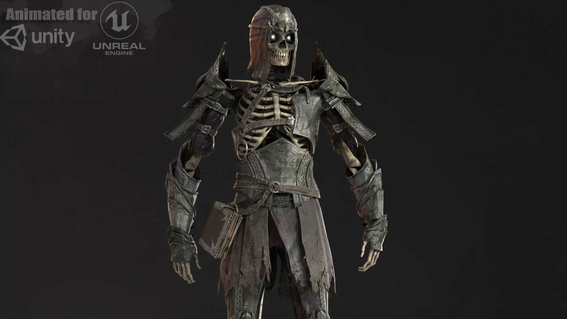 Skeleton 7 Low-poly 3D model_0