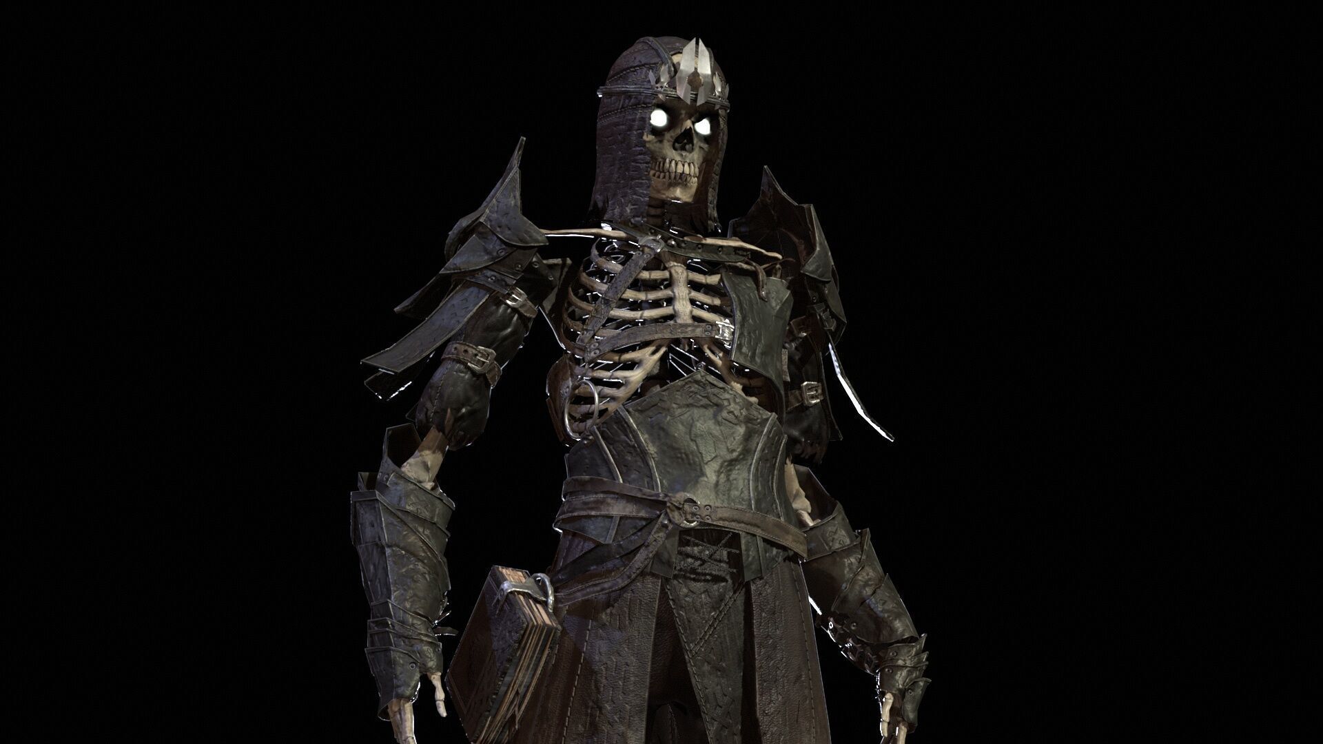 Skeleton 7 Low-poly 3D model_6