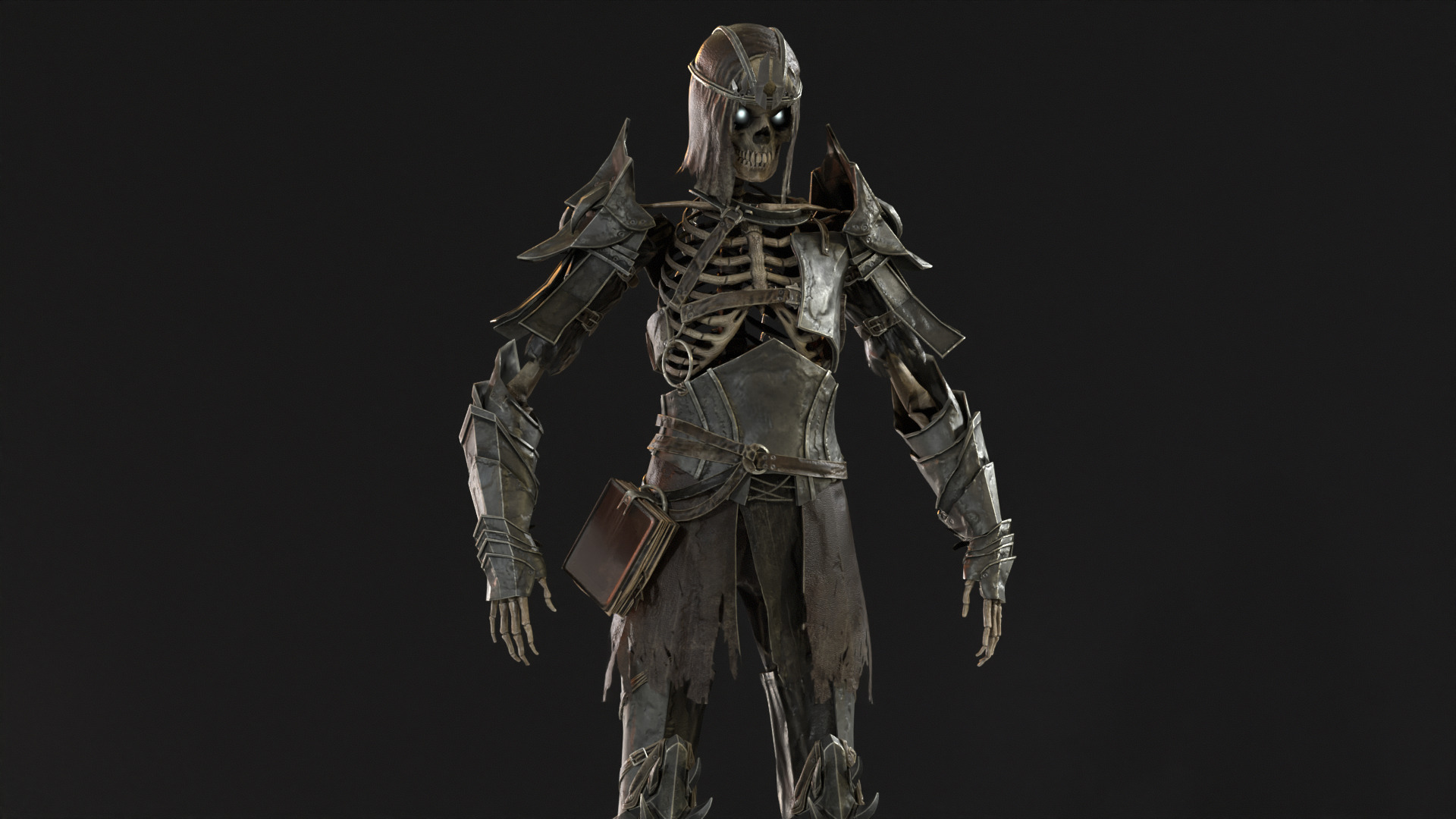 Skeleton 7 Low-poly 3D model_29