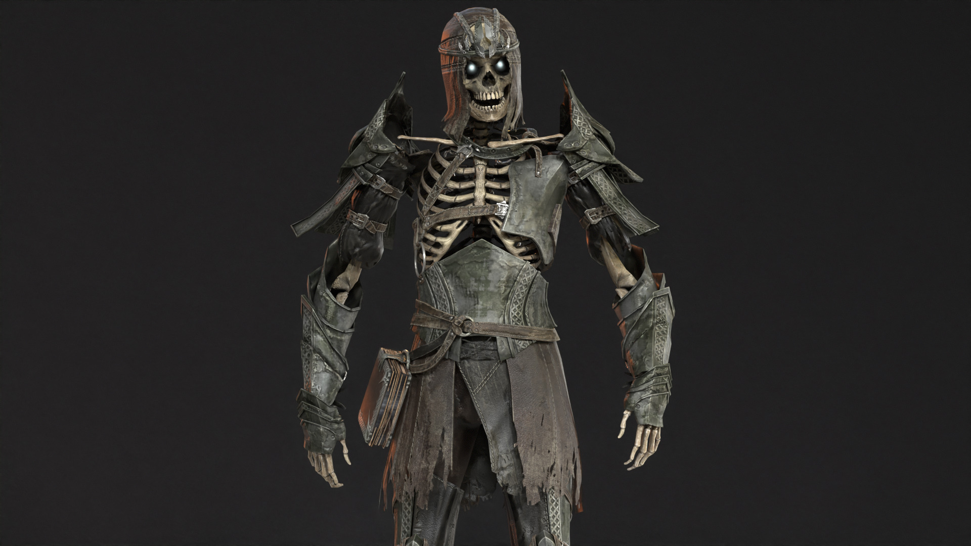 Skeleton 7 Low-poly 3D model_21