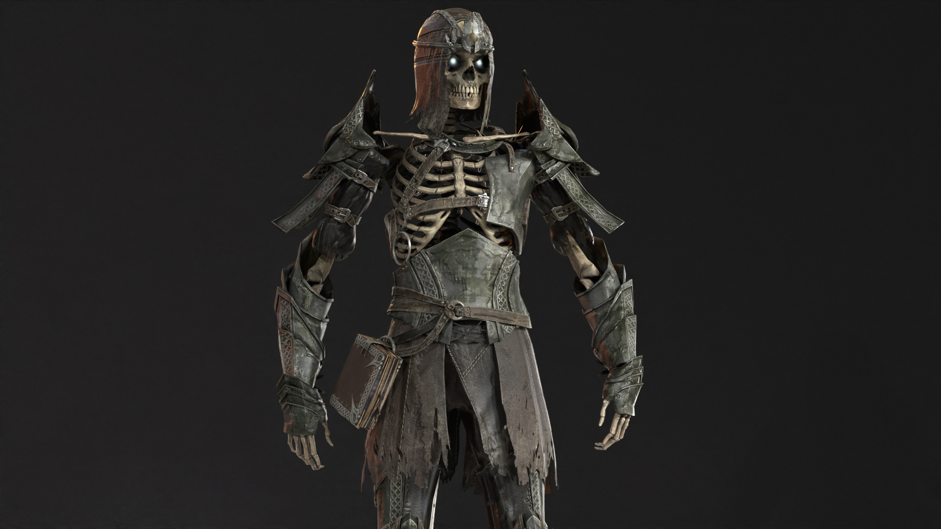 Skeleton 7 Low-poly 3D model_27