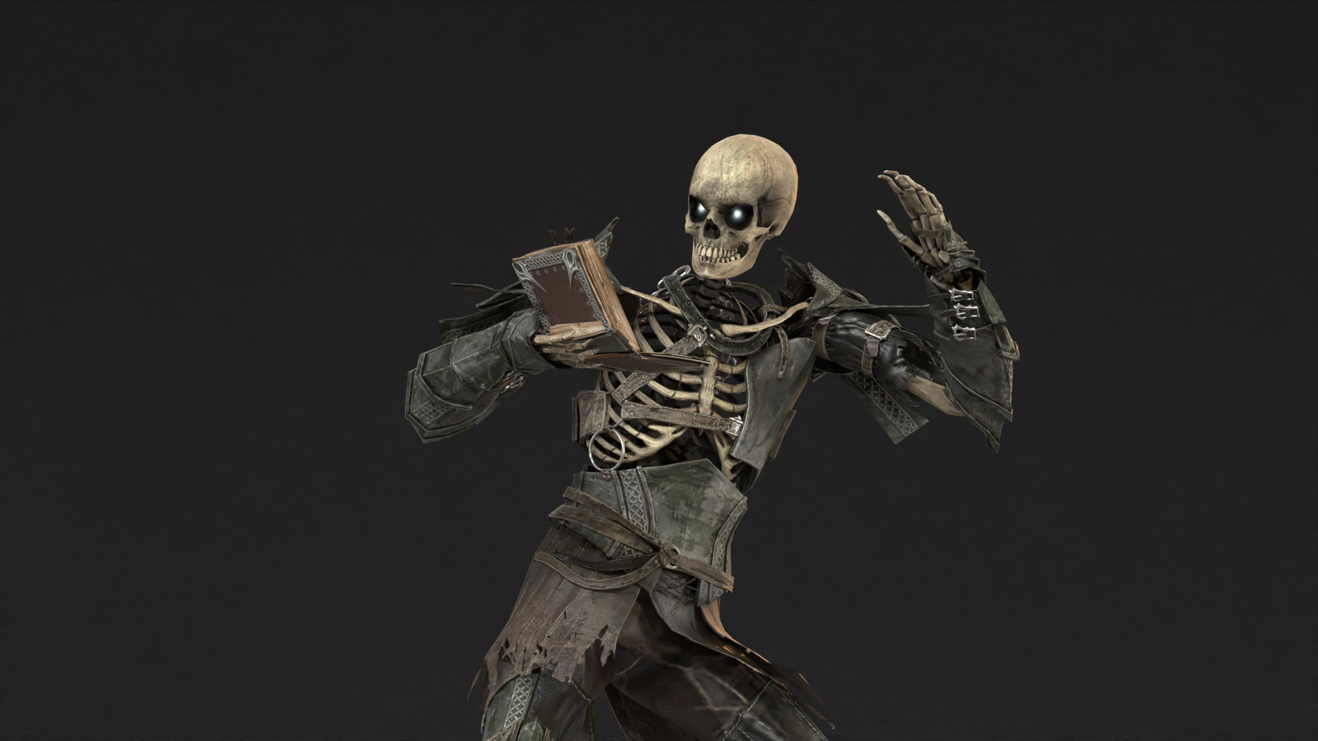 Skeleton 7 Low-poly 3D model_23