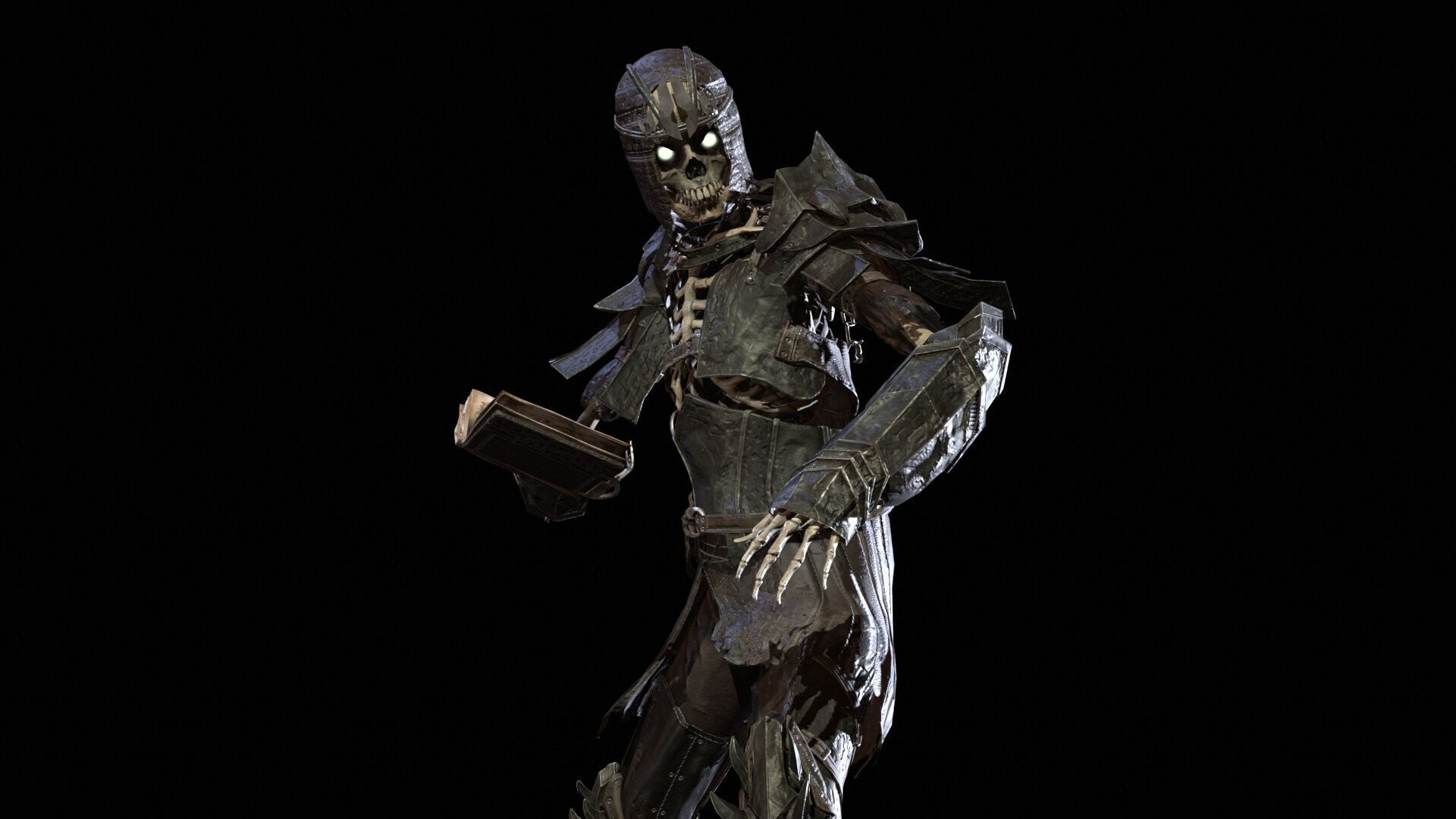 Skeleton 7 Low-poly 3D model_22