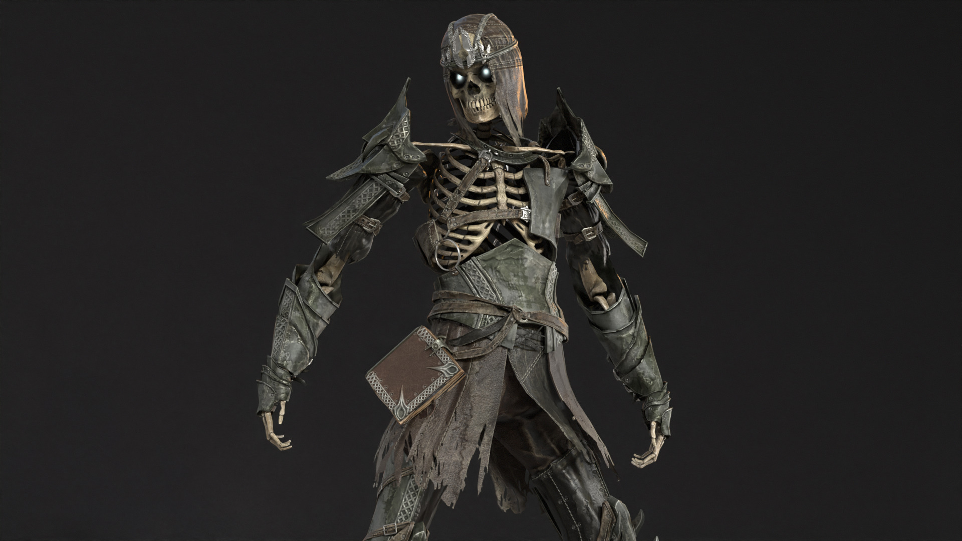 Skeleton 7 Low-poly 3D model_19