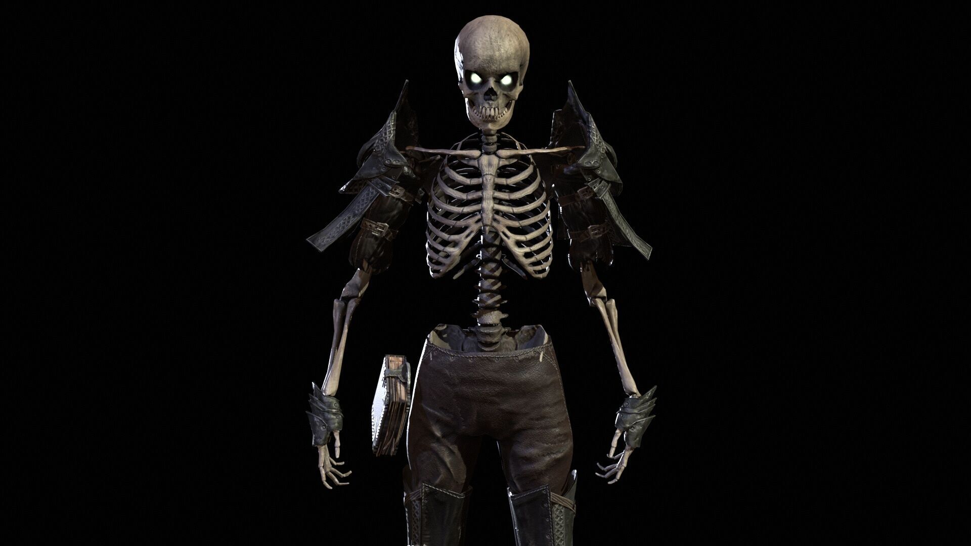 Skeleton 7 Low-poly 3D model_20