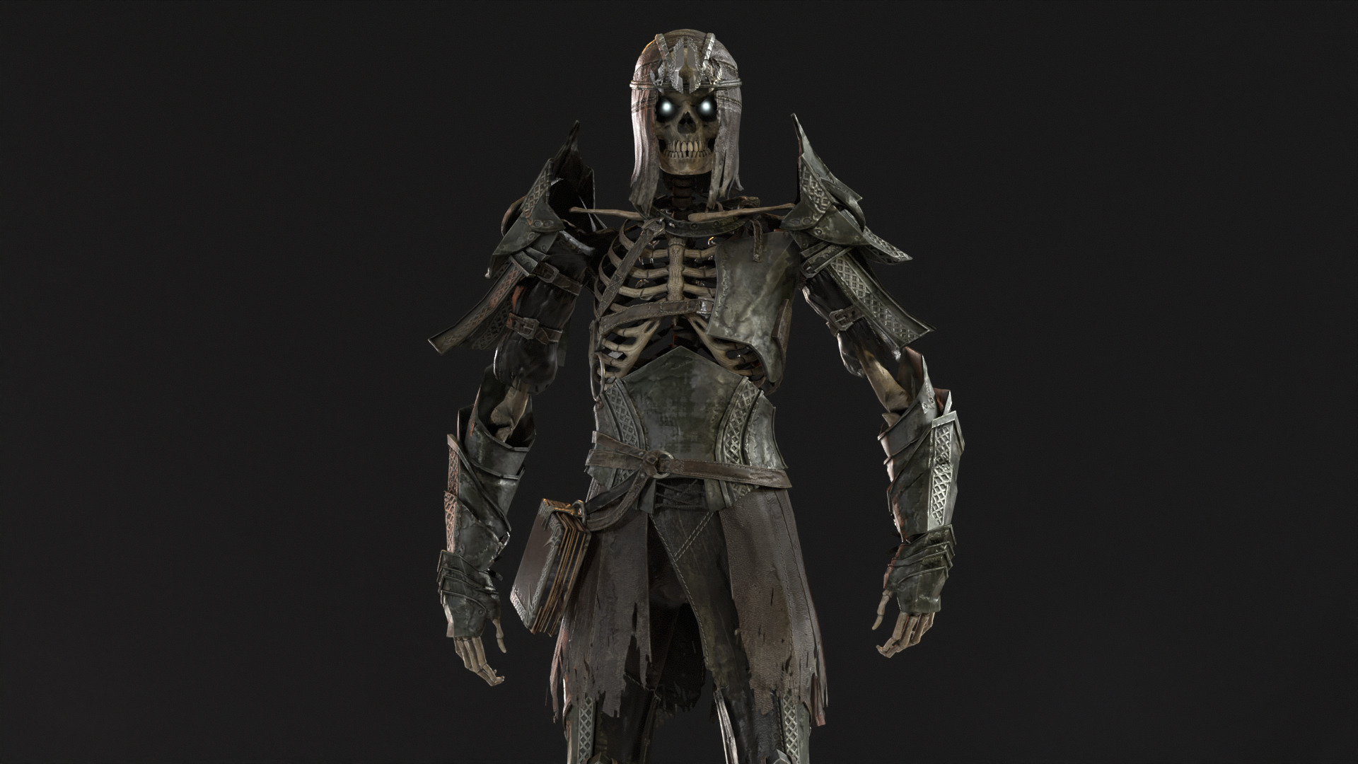 Skeleton 7 Low-poly 3D model_17