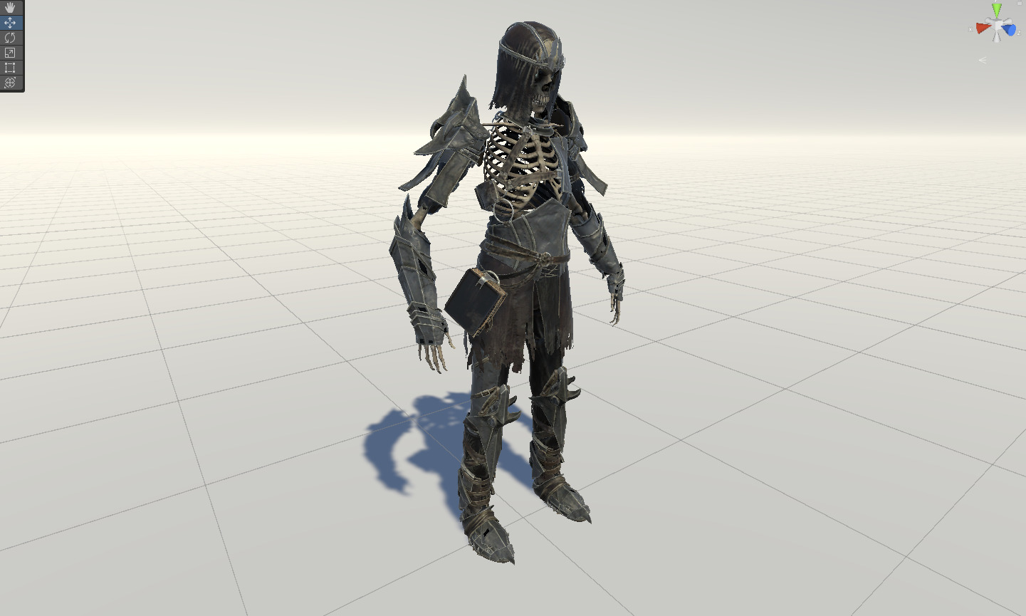Skeleton 7 Low-poly 3D model_32
