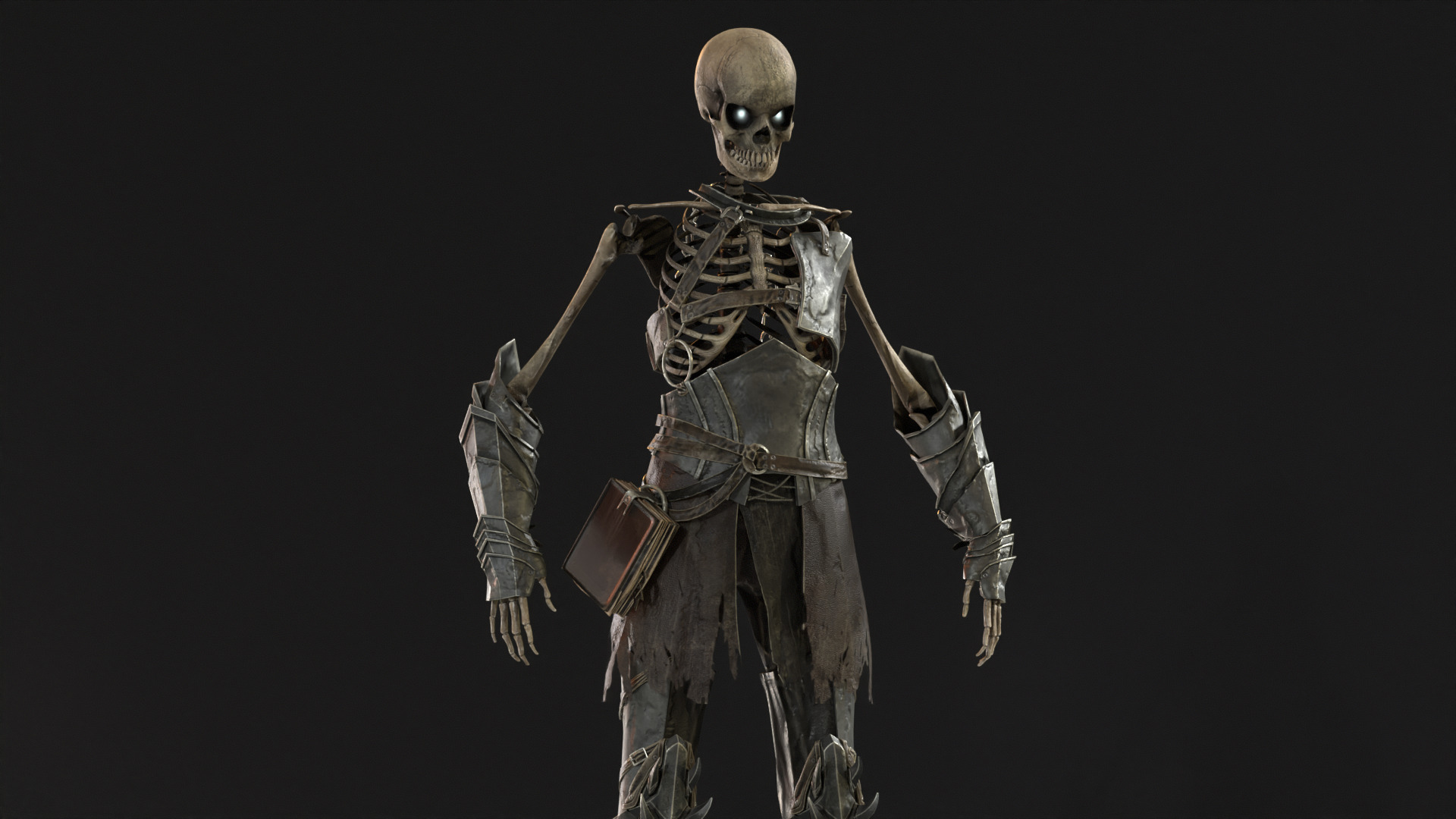 Skeleton 7 Low-poly 3D model_31