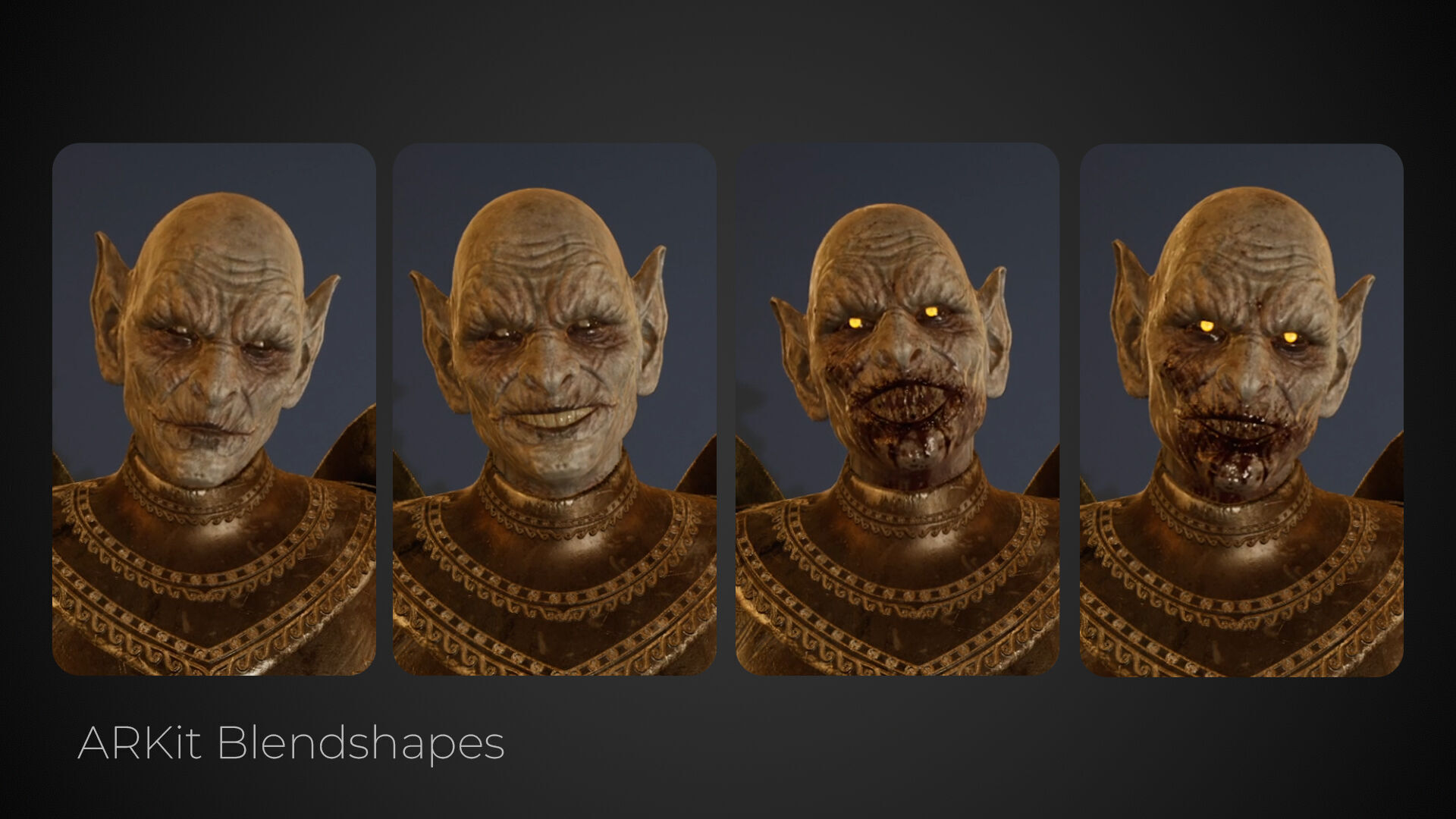 Vampire Lord Game-Ready Low-poly 3D model_8