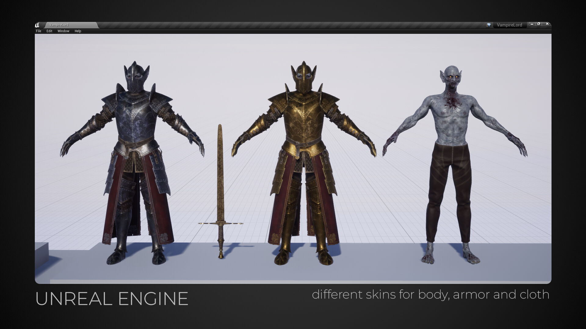 Vampire Lord Game-Ready Low-poly 3D model_11