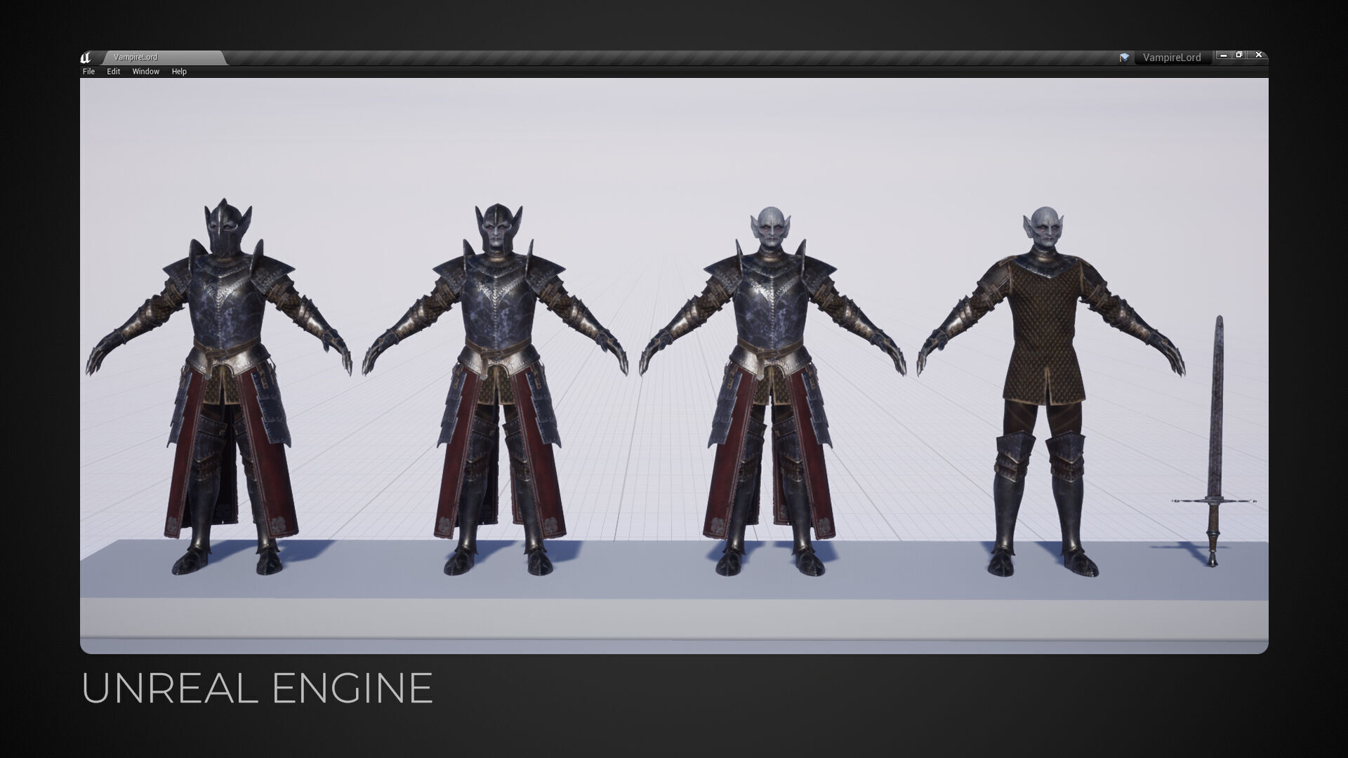 Vampire Lord Game-Ready Low-poly 3D model_10