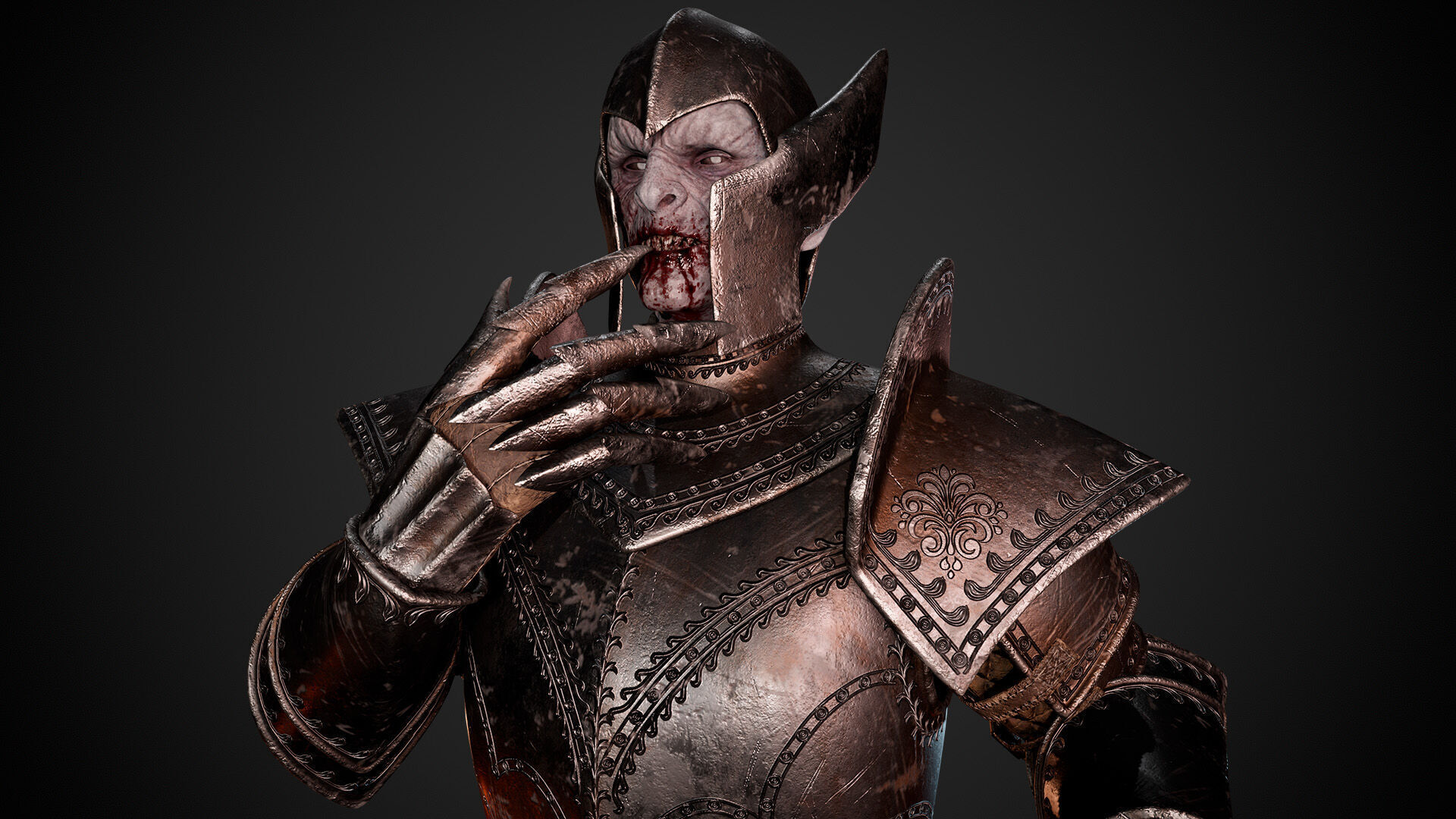Vampire Lord Game-Ready Low-poly 3D model_2