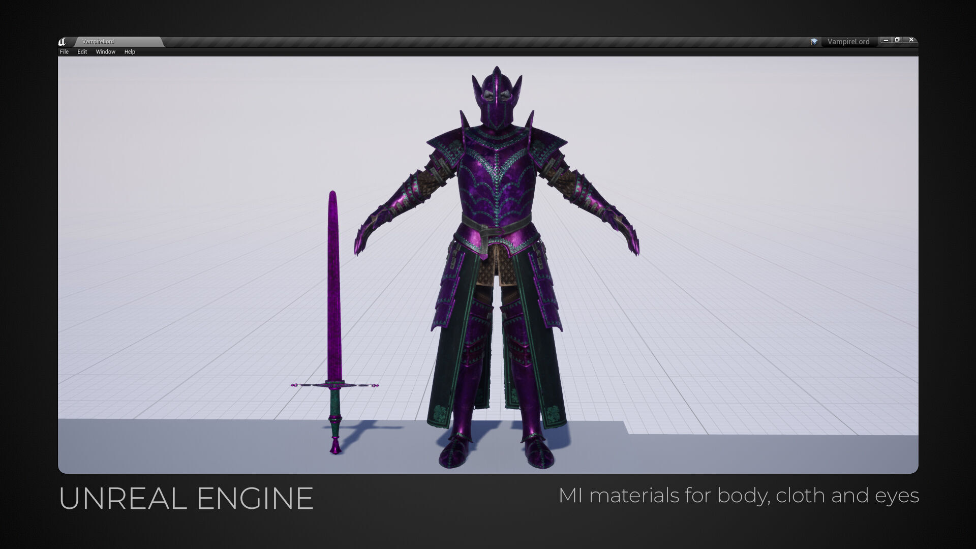 Vampire Lord Game-Ready Low-poly 3D model_12