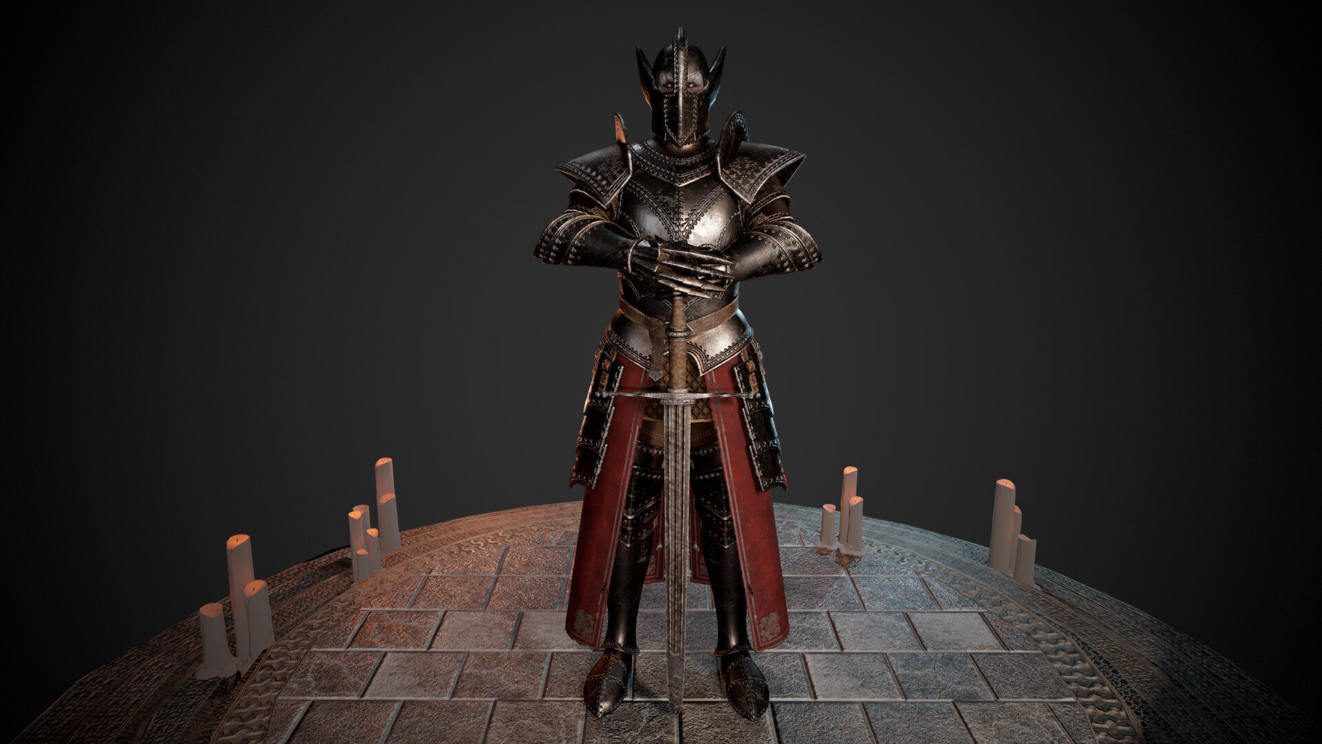 Vampire Lord Game-Ready Low-poly 3D model_4