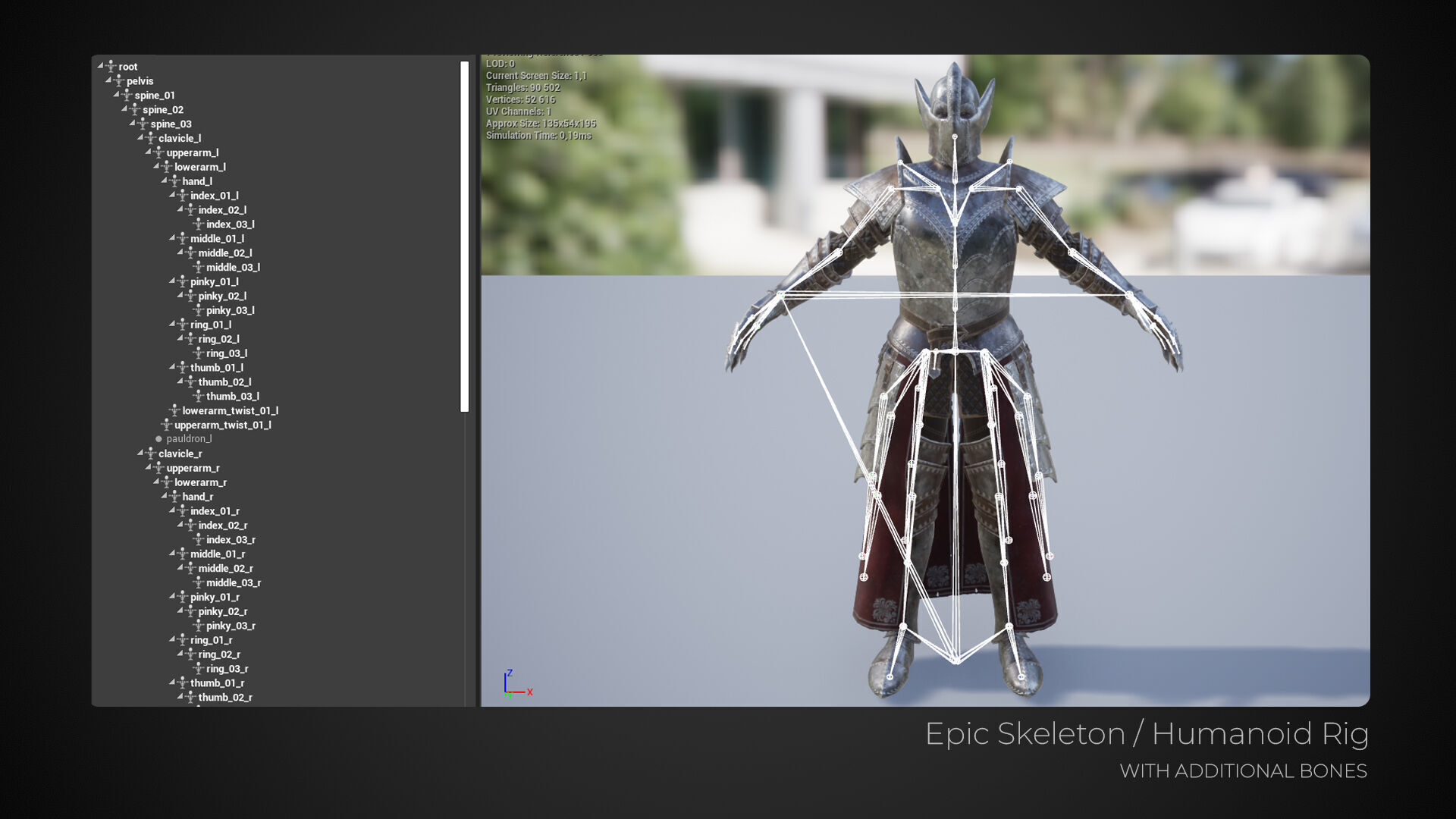 Vampire Lord Game-Ready Low-poly 3D model_9