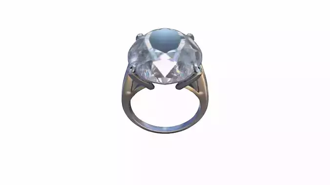 3d Model Wedding Ring  Gold Diamond