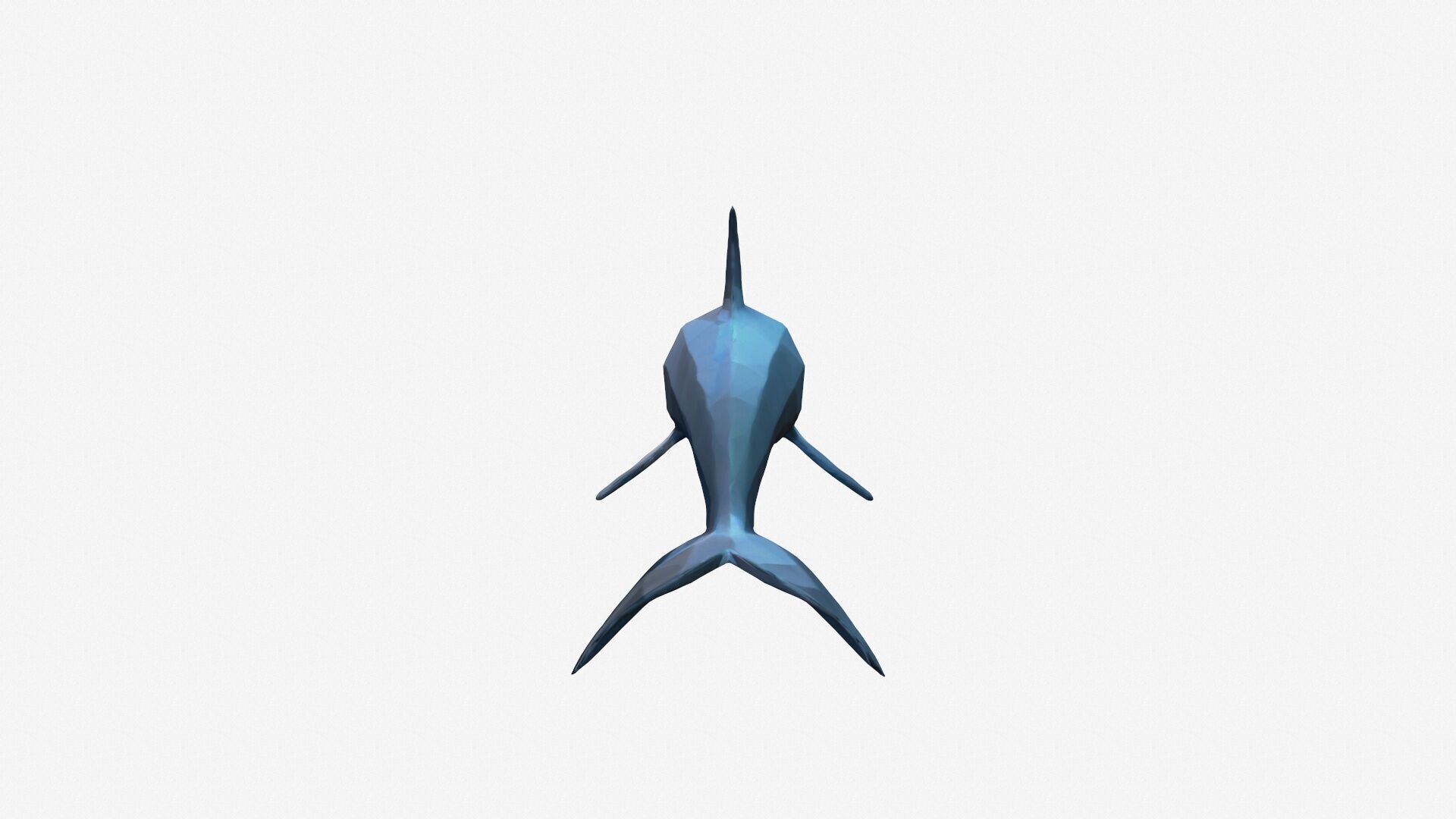 3d Model Bottlenose Dolphin In A Blue Water 3D model_9