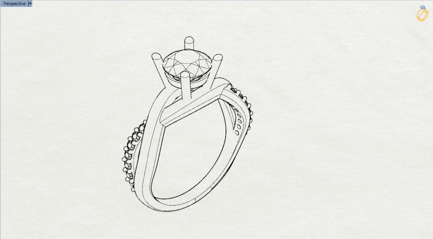 bride solitaire ring sr0076 3D print model_21