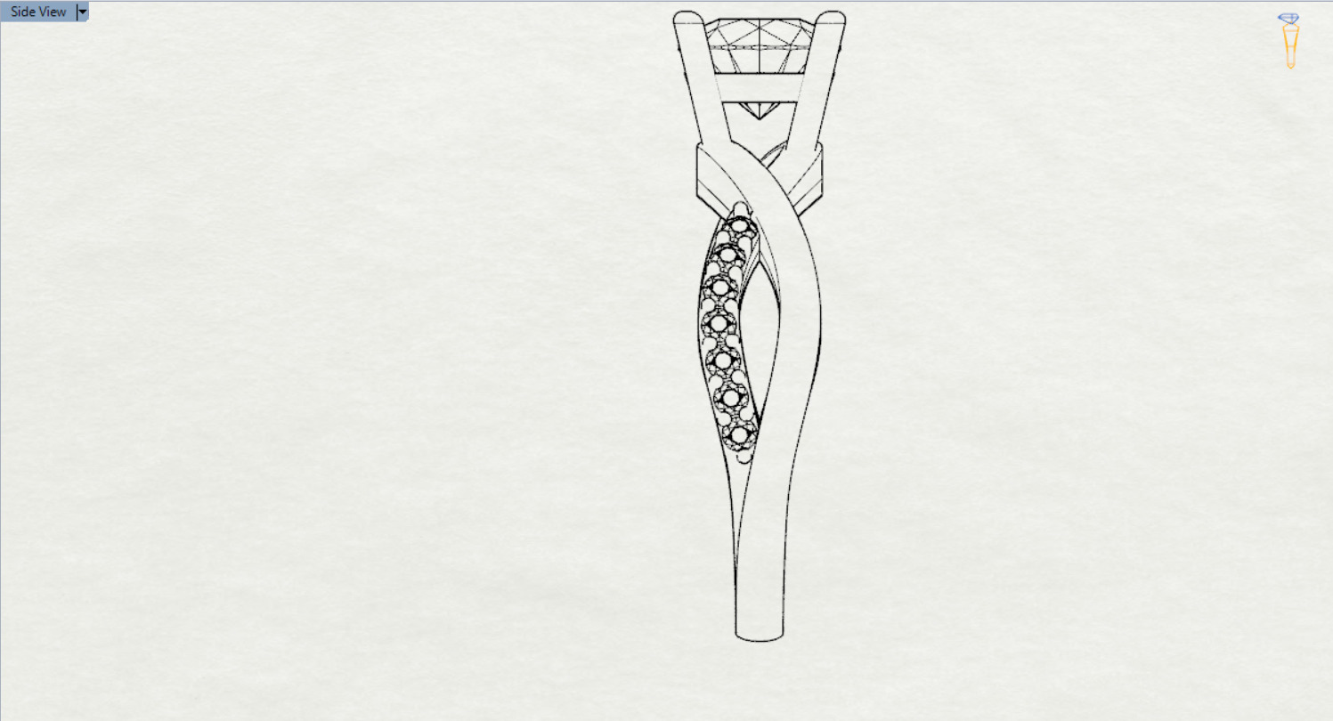 bride solitaire ring sr0076 3D print model_24