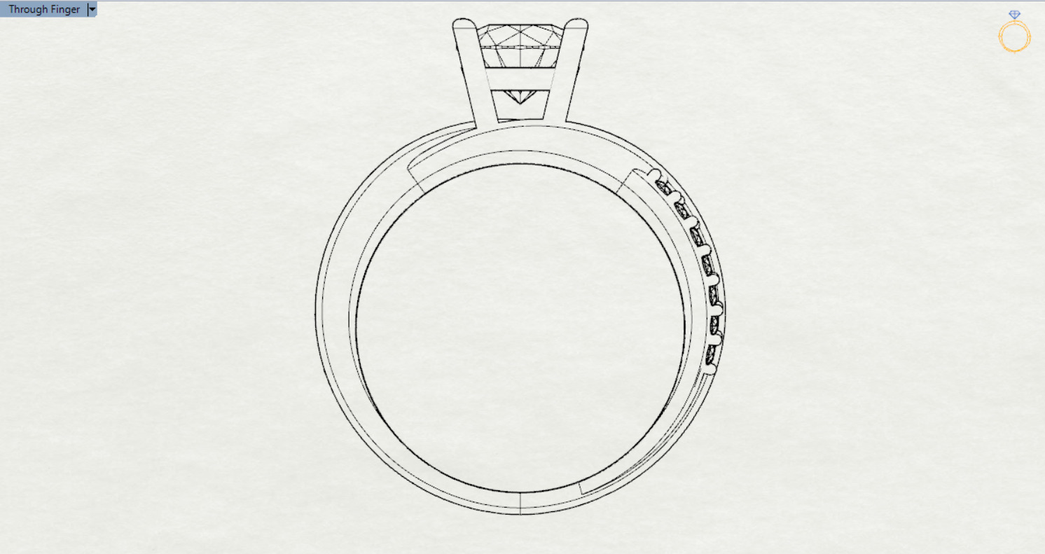bride solitaire ring sr0076 3D print model_23